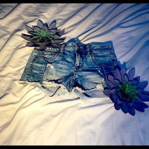 American eagle super stretch jeans shorts